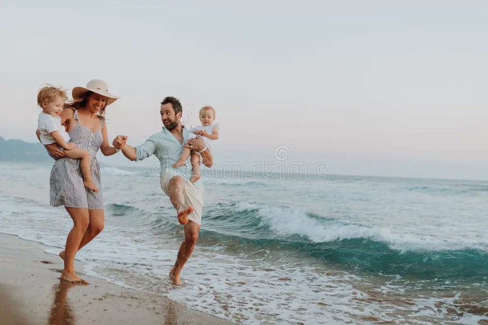 familia playa